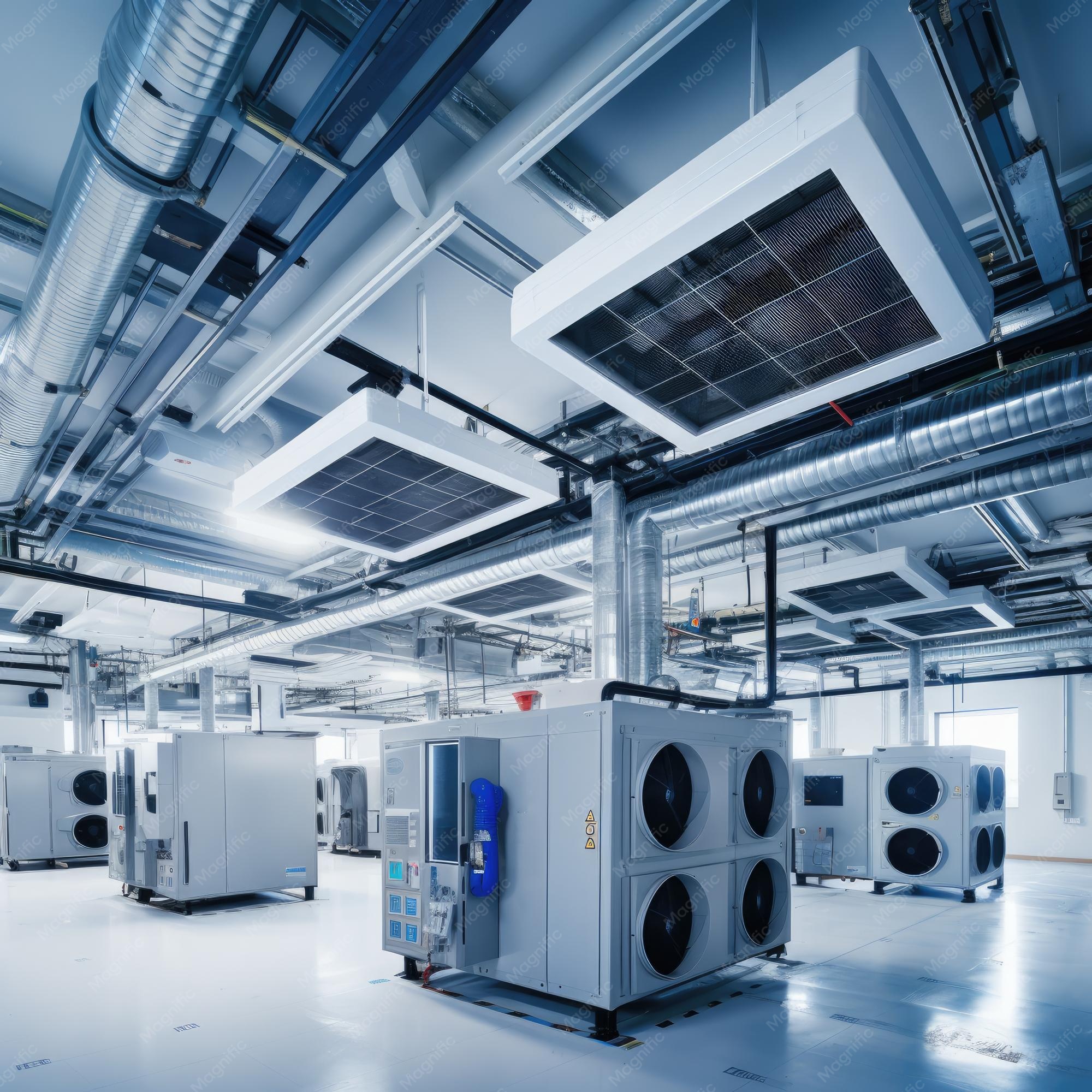 پنل کنترل هوشمند HVAC در یک ساختمان تجاری