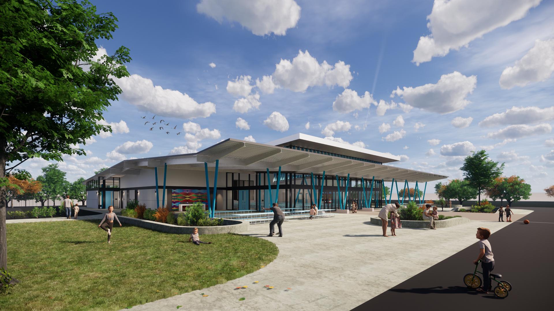 طرح معماری یک ساختمان چندمنظوره با ترکیب کاربری‌های مسکونی و تجاری