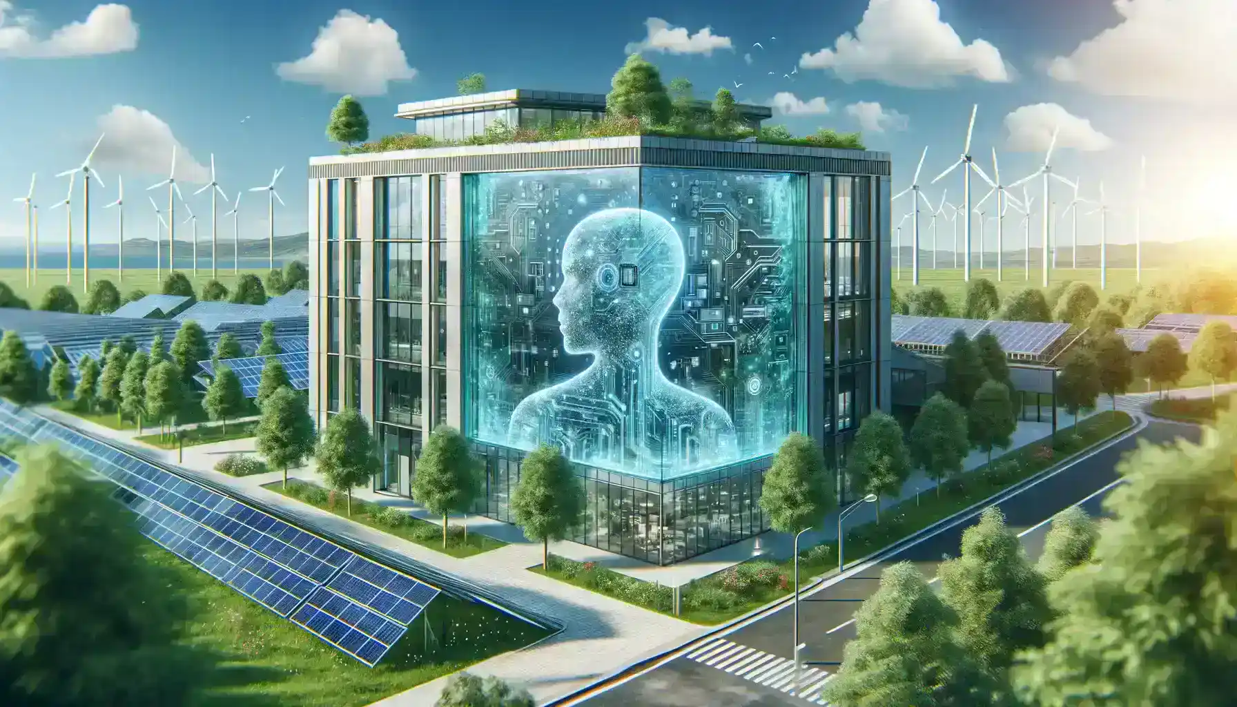 نقشه مفهومی ساختمان هوشمند با ترکیب IoT، AI و BIM برای بهینه‌سازی انرژی و امنیت
