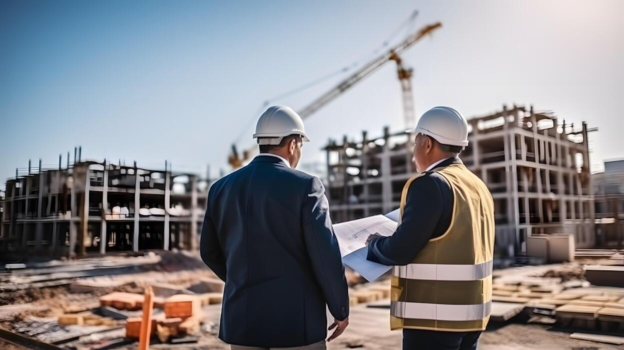 نظارت مهندسی بر پیشرفت پروژه ساختمانی در سایت ساخت