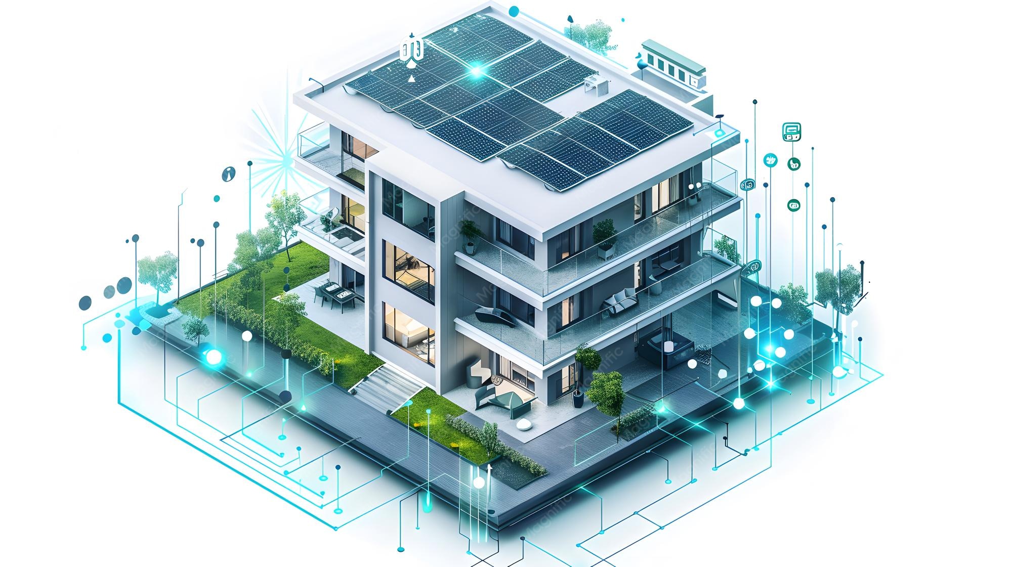 سیستم مدیریت هوشمند ساختمان برای کنترل HVAC، روشنایی و بهینه‌سازی مصرف انرژی