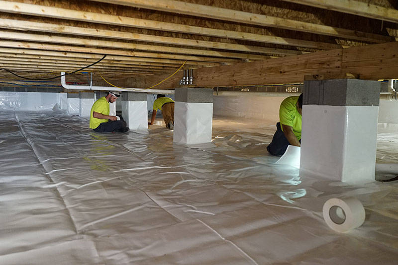 نحوه نصب عایق رطوبتی در فضاهای زیرزمینی و crawl space
