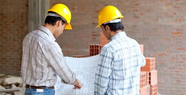پلان نمونه‌ای از یک پروژه ساخت‌وساز با مشخصات فنی و معماری